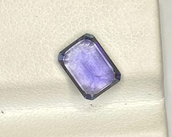 Natural Bi-Color Tanzanite  Octagon cut Gemstone (5.95 X 7.95 MM, 1.75 CT)