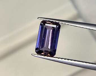 Octagon Tanzanite Gemstone | 1.80 CT, Dark Purple Zoisite 5.50 X 9.40 mm
