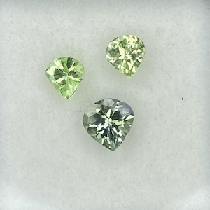 Natural Green Zoisite Tanzanite Heart Gemstones (1.15 CTW) – 5mm & 4mm Sizes