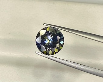 Natural Zoisite Tanzanite Gemstone, Round Cut 1.25 Carat