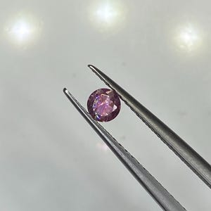 Round Cut Natural Tanzanite  zoisite Inclusion Gemstone weight 0.20 Ct size 3.50 Mm