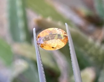 Oval Cut Golden Zoisite Gemstone, 7x5 MM, Jewelry Making Stone