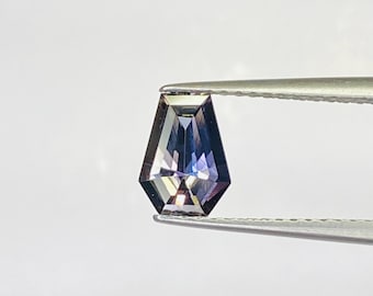 Tanzanite Coffin Cut Gemstone: 0.85 ct, 5.50 x 7.38 mm