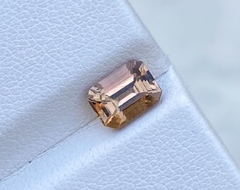 Golden Tanzanite Gemstone | 1.10 Ct, Octagon Cut