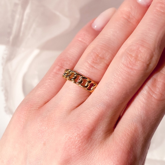 Chain ring deals etsy
