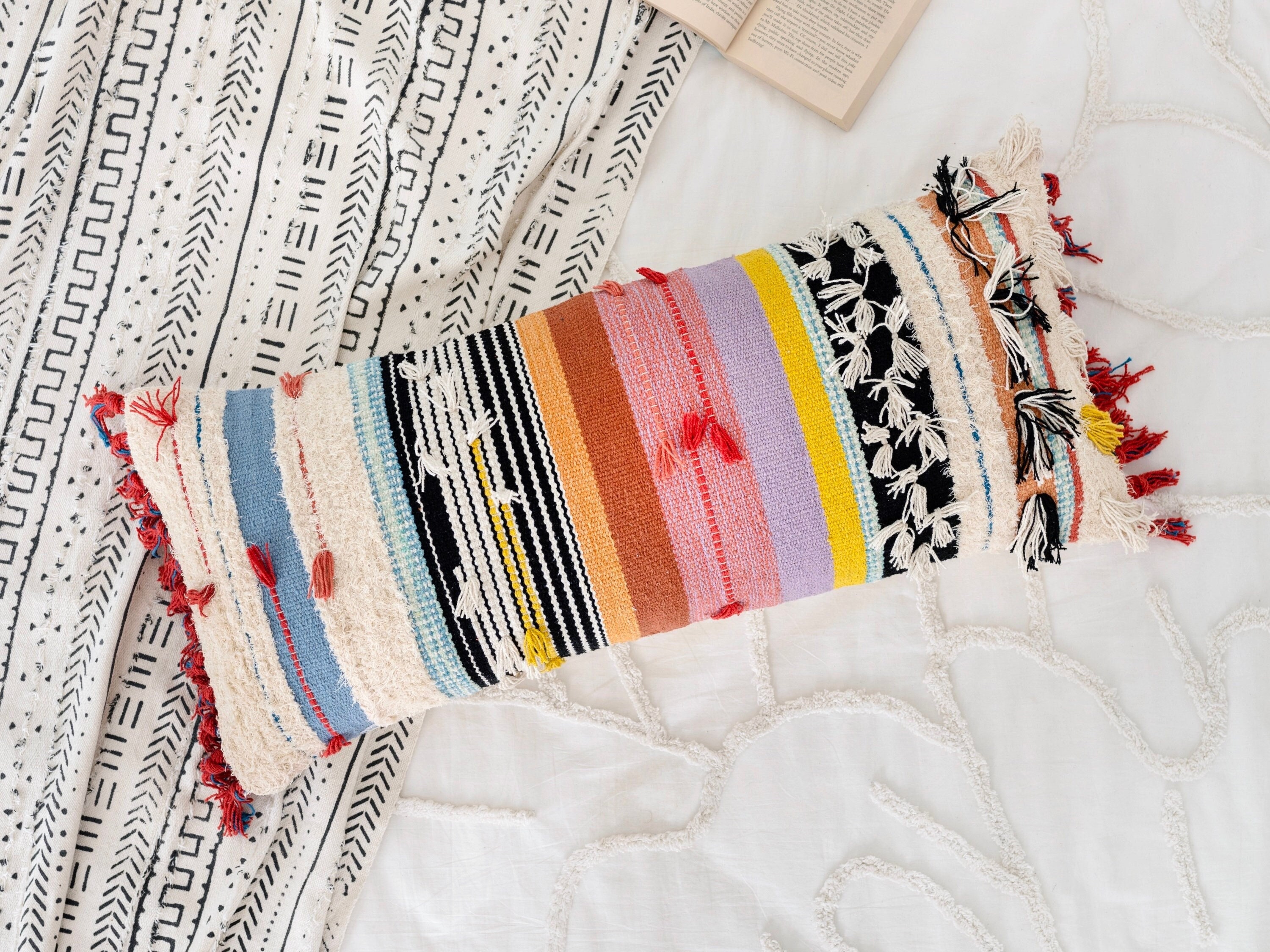 Lumbar Pillow Cover Boho Etsy