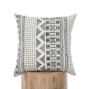 Mud Cloth Pillow Cover, Bohemian Throw Pillow Case, Accent Cushion Cover, Natural Couch Decor, Outdoor Pillows, Boho African Cushion Cover