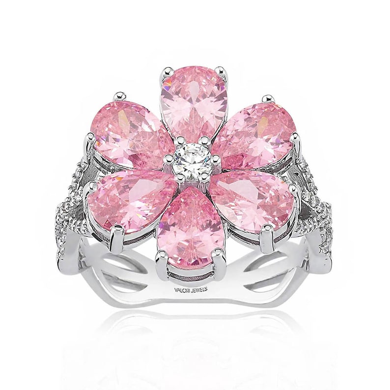 When you look this handmade crafted ring, u can feel the soul,  the energy that is reflecting  yourself. Gemstones are marvelous, pink color makes it very elegant, emotional, pretty, dainty. I can confess that, it is the absolute perfection of pink.
