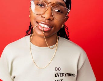 Do Everything Like Kings (front) Delk Develops logo (back) Unisex Tee T-shirt