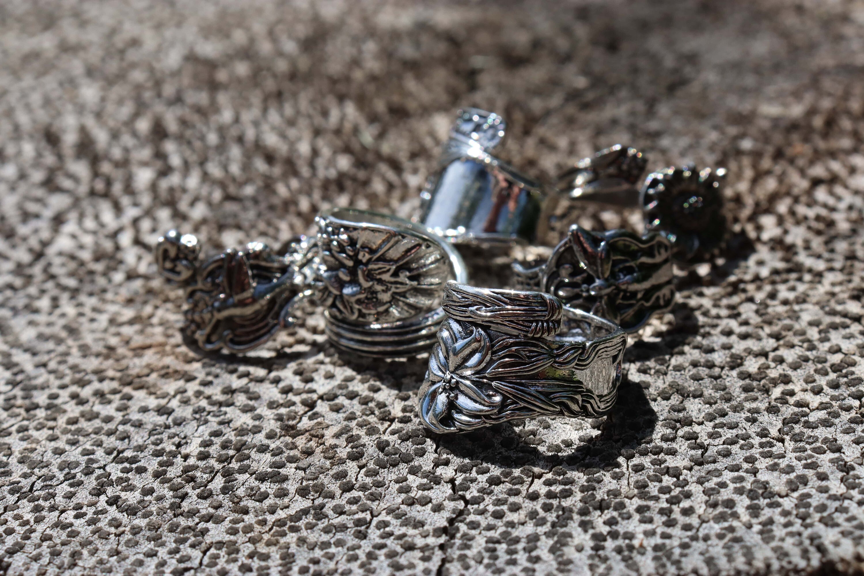 BULK SPOON RINGS Engraved Spoon Ring Lot 150 Set Statement Etsy