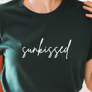 Sunkissed SVG PNG PDF, Summer Svg, Sunkissed Png, Summer Tshirt Svg, Vacation Svg, dxf, Cut File for Cricut and Silhouette