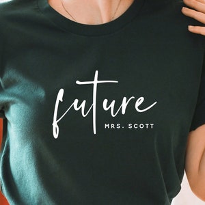 Future Mrs Scott Svg, Engagement Svg, Bride Design For Shirts Svg, Engaged Svg, Bride To Be Svg Silhouette Cut File For Cricut