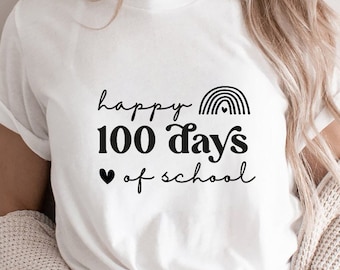 Happy 100 Days of School SVG, 100 Days of School SVG, Teacher Svg, School Shirt Svg, Kid's shirt Svg, 100th Days of School Cricut cut file