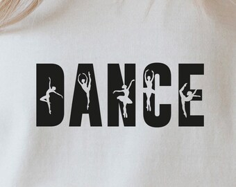 Dance SVG PNG PDF, Dancer Cutout Svg, Jazz Ballet Shirt Svg, Dancers Svg, Dance Team Svg, Dancer Silhouette, Dance Mom Svg, Dance Cricut Svg