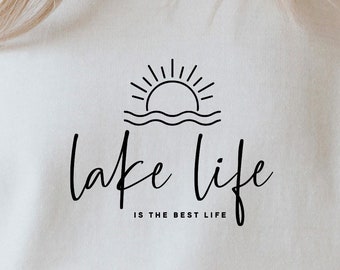 Lake Life SVG: Summer Vacation Vibes Design (Digital Download)