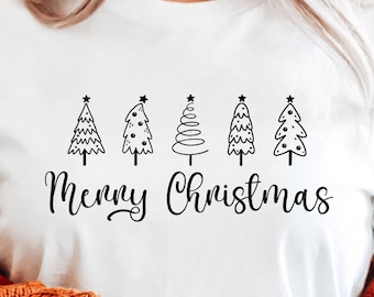 Merry Christmas Svg, Christmas Svg, Christmas Trees Svg, Christmas Quote Svg, Christmas Shirt Svg, Holiday Svg, Christmas Tree Png Bundle