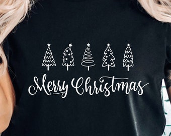 Merry Christmas Svg, Christmas Svg, Christmas Trees Svg, Christmas Quote Svg, Christmas Shirt Svg, Holiday Svg, Christmas Tree Png Bundle