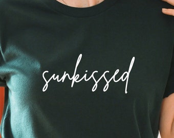Sunkissed SVG PNG PDF, Summer Svg, Sunkissed Png, Summer Tshirt Svg, Vacation Svg, dxf, Cut File for Cricut and Silhouette