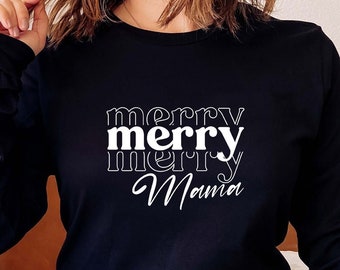 Merry Mama Svg, Camisa de Natal Svg, Mamãe de Natal Svg, Natal Svg, Idéia de presente de Natal, Caneca de café Svg, png dxf Sublimação de arquivos cortados