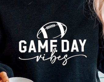 Game Day Vibes SVG PNG PDF, Game Day Svg, Football Svg, Football Mom Svg, Game Day Vibes T-Shirt Svg, Game Day T-Shirt, Sports T-Shirt Svg