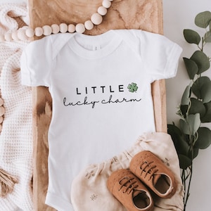 Little Lucky Charm SVG, St Patricks Day Cricut File, St. Patrick’s Svg, Babys First St Patricks Day, 1st St Patricks Day Onesie