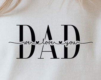 We Love You Dad SVG PNG PDF, I Love you Dad Tile, World's Best Dad Svg, Father's Day Card, Father's Day Gift, Dad Svg, Birthday Gift for Dad