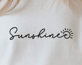 Sunshine SVG: Summer Sunkissed T-shirt Design (Digital Download)