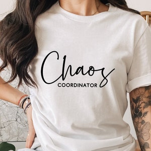 Chaos coordinateur Svg, Svg drôle, maman, Svg enseignant, Svg superviseur, tasse à café SvG, Svg motivant, fichier coupe circuit, Svg, Dxf, Png