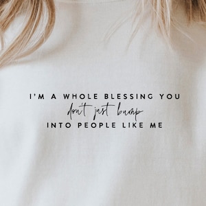 I&#39;m a Whole Blessing SVG PNG PDF, Affirmation Svg, Manifest Svg, Self Love Svg, Motivational Svg, Black Woman Svg, Melanin Svg, Hustle Svg