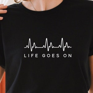 Life Goes On SVG PNG PDF, Herzschlag SVG, Krankenschwester SVG, Krankenschwester Herzschlag, Mama Shirt, Krankenschwester
