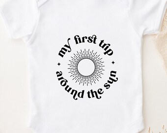 First Trip Around The Sun SVG: Boho Birthday Cut File (Digital Download)