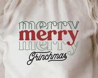 Merry Grinchmas SVG PNG PDF, Christmas Vibes Svg, Christmas Mom Svg, Merry Christmas Svg, Christmas Svg, Christmas Jumper Svg, Winter Svg
