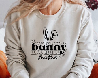 Bunny Mama Easter Shirt SVG: Cricut & Silhouette Designs (Digital Download)