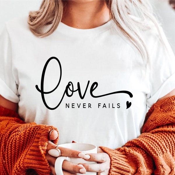 Love Never Fails SVG, Valentinstag SVG, Valentinstag SVG, Valentinstag Svg, Liebe Svg, Retro Valentine Svg, Png Dxf Cricut Sublimation