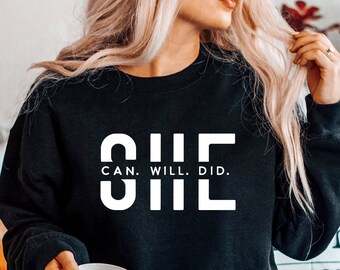She Can Will Do SVG PNG PDF, I am She Svg, She is Strong Svg, Positive Quote Svg, Empowerment Svg, Girl Power Svg, Girl Boss Svg, Boss Girl