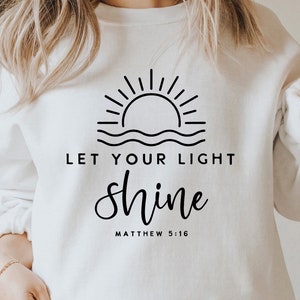 Deixe sua luz brilhar SVG PNG PDF, Amazing Grace Svg, Believe Svg, Self Love Svg, Religious Svg, Mountain Svg, Provérbios Svg, Faith Svg