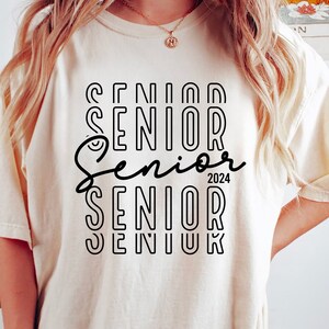 Senior 2024 SVG: Graduation Shirt Cut Files (Digital Download)