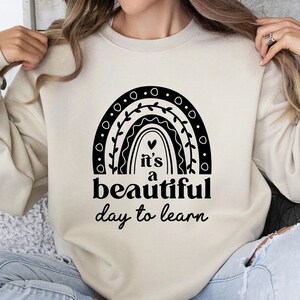Het is een mooie dag om te leren Svg, cadeau voor leraar, leraar leven Svg, leraar Shirt Svg, leraar Svg, Png Dxf Cur-bestanden Cricut silhouet