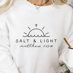 Sal e Luz SVG PNG PDF, Christian Salty Svg, Salty Svg, Faith Svg, Bible Verse Svg, Escritura Svg, Christian Quote Svg, Jesus Svg