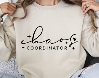 Chaos Coordinator SVG PNG: Mom Life, Teacher Cut Files (Digital Download)