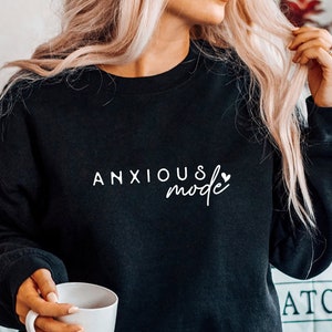 Anxieux Mode SVG PNG, Svg santé mentale, anxiété, Svg toujours anxieux, Svg de mauvaise humeur, Svg sarcastique, Svg fatigué, Svg vie de maman, Svg Mode maman