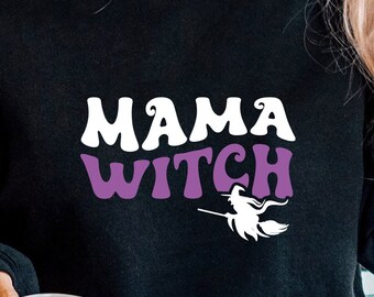Mama Witch SVG: grafica di Halloween per mamme (file digitale)