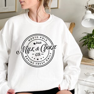 North Pole Milk & Cookie Co. Baking Fres Graphic By DesignHub103