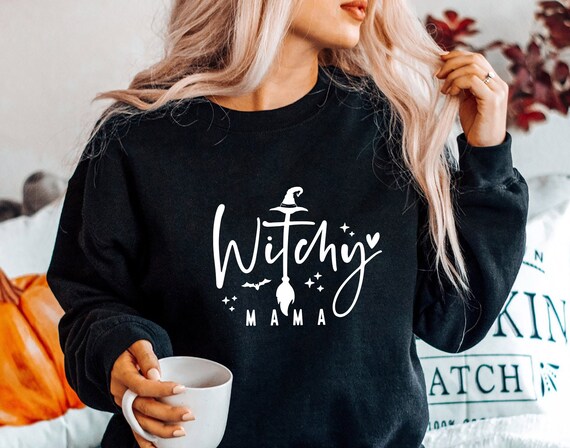 Witchy Mama SVG: Cauldron, Crystals, Spooky Vibes (Digital File)