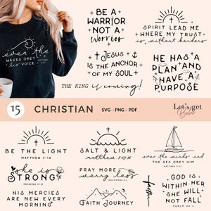 Christliches SVG PNG PDF Bundle, religiöses SVG-Bundle, Bibel zwar, Bibel-Zitate-Svg, Bibel, Vers-Svg, Schrift-Svg, Jesus-Svg-Bundle, Gott-Svg