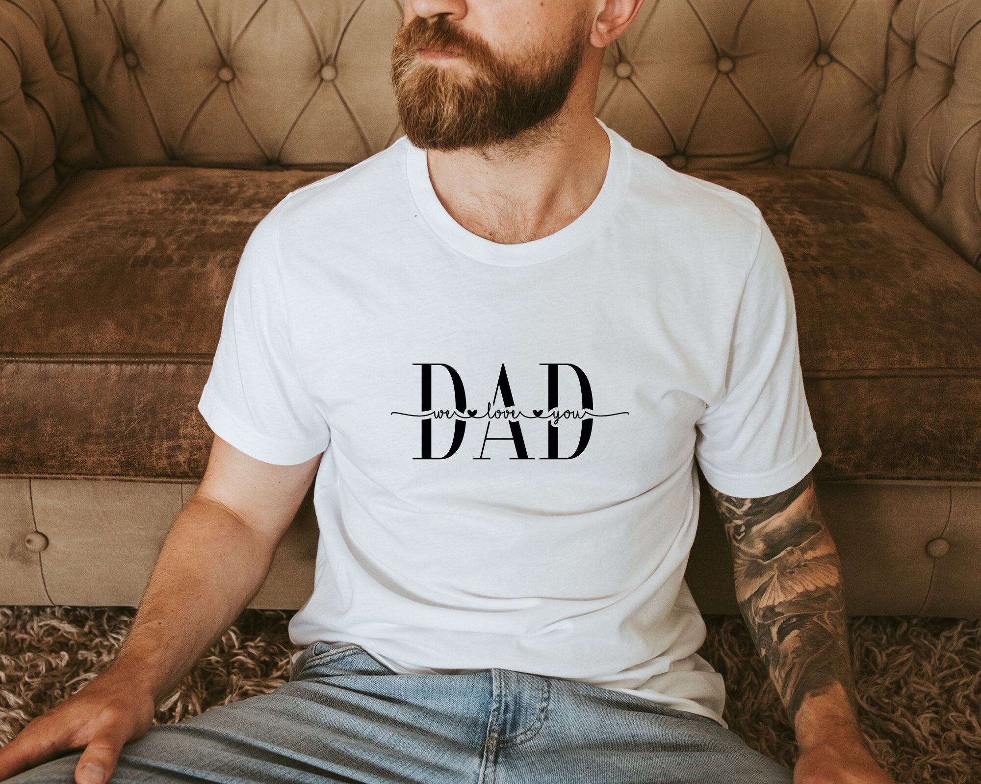We Love You Dad SVG PNG PDF I Love You Dad Tile World's - Etsy