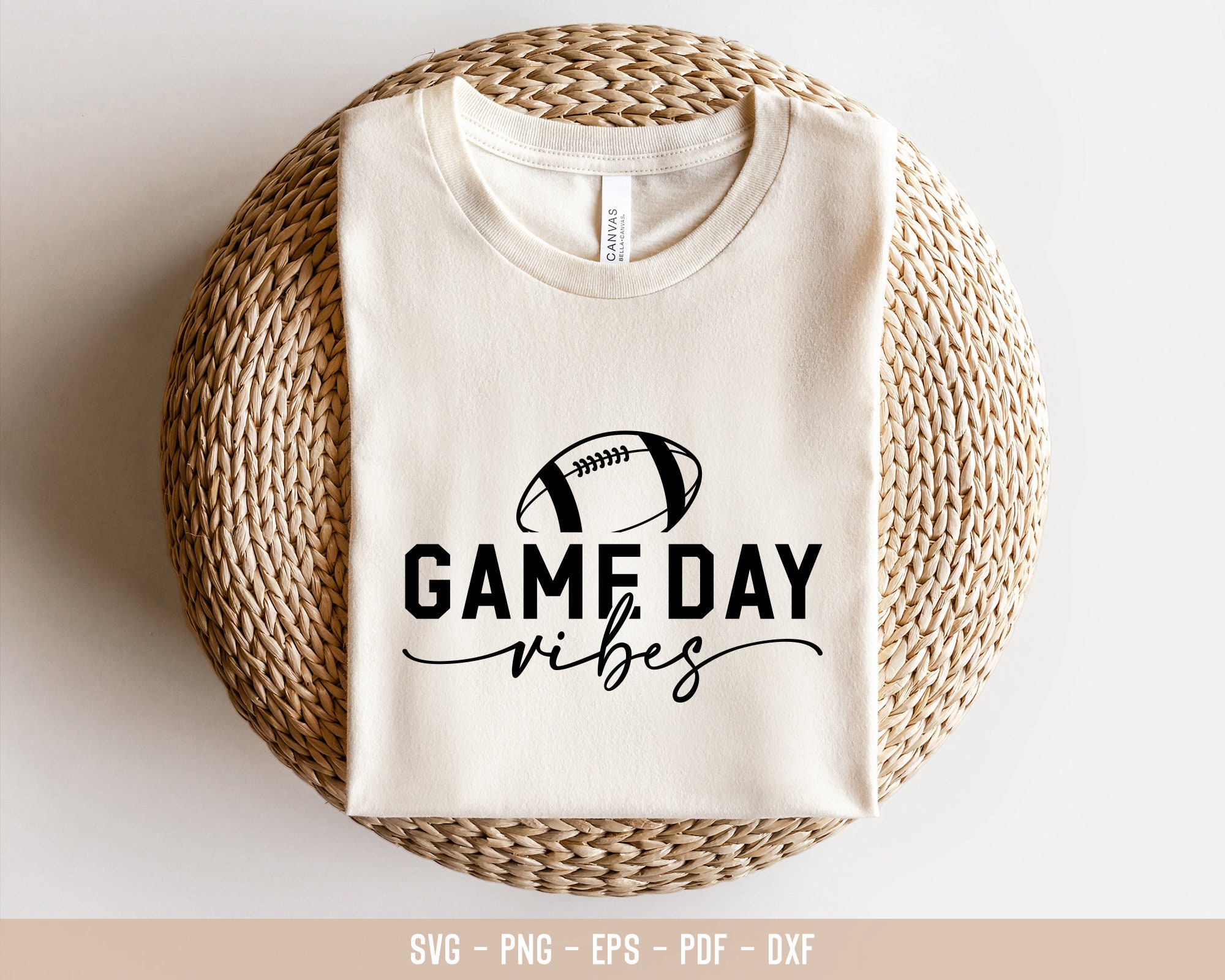 Game Day Vibes SVG PNG PDF Game Day Svg Football Svg Etsy