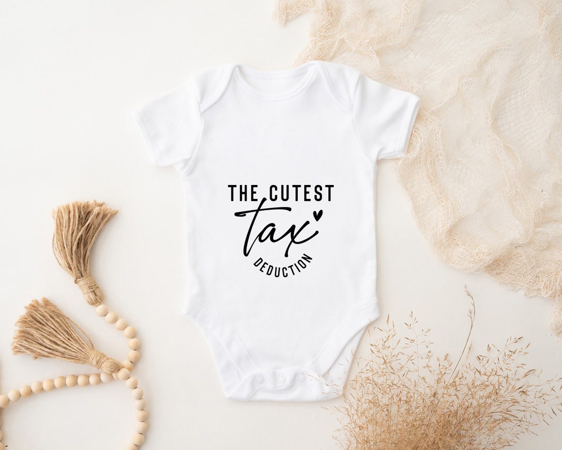 Tax Deduction SVG PNG PDF Funny Baby Svg Baby Onesie Svg Etsy