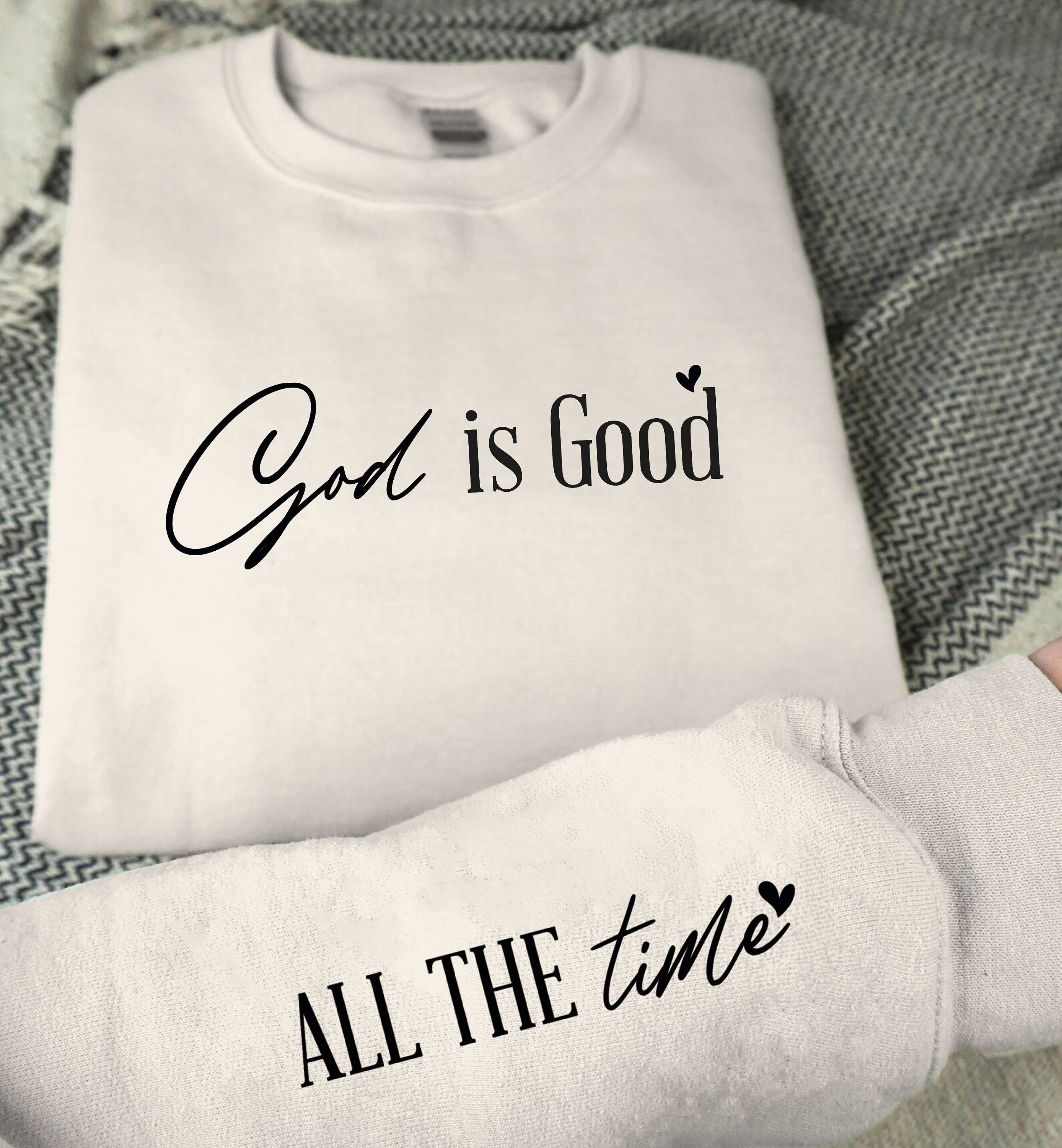 God is Good All The Time SVG PNG PDF, Sleeve Shirt Design Sweatshirt Svg, Bible Verse Religious, Psalm Jesus, Sublimation, Scripture Svg