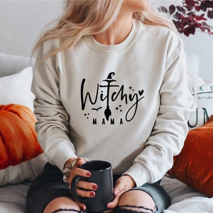Witchy Mama SVG: Cauldron, Crystals, Spooky Vibes (Digital File) image 2